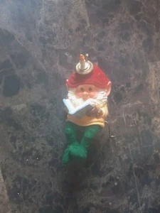 Vintage 1987 Hallmark Stocking Hanger Storytime Elf Cute RARE Santa's Elve - Picture 1 of 5