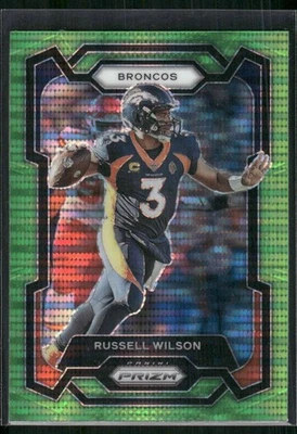 Panini Prizm #93 Russell Wilson 2023 verde Foto 1 de 2