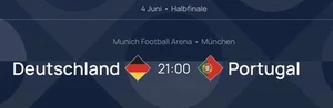 Tickets Deutschland Portugal Nations League Final Four Halbfinale 04.06 München - Bild 1 von 1