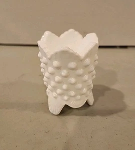 Vintage Fenton Hobnail Milchglas Zahnstocherhalter. Top Zustand. No Chips 3" - Bild 1 von 2