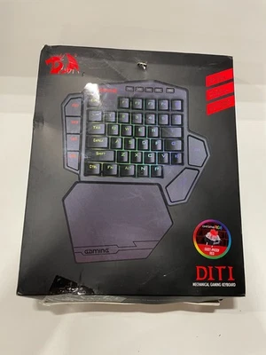 Redragon K585 DITI Wired One-Handed RGB Mechanical Gaming Blue Switch, Black  - Image 1 of 2