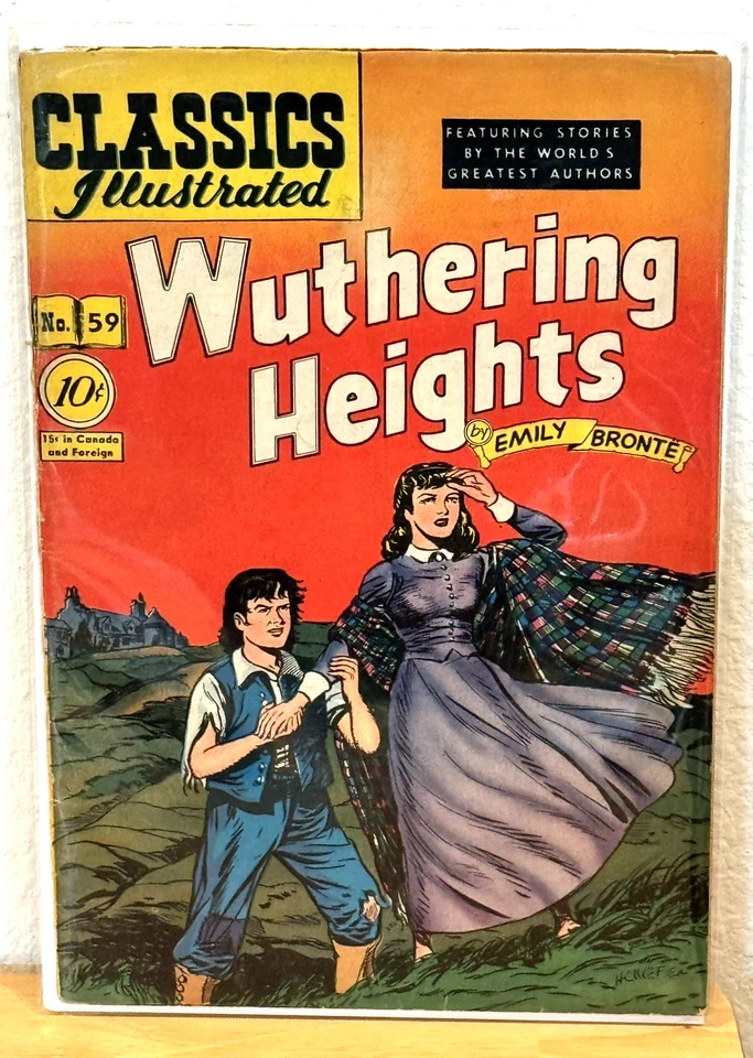 Classics Illustrated WUTHERING HEIGHTS #59 HRN 60 1st Edition Comic Book GOOD - Image 1 of 4