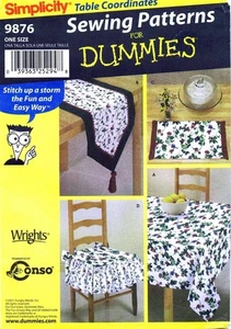 Accesorios de mesa Simplicity 9876 patrones de costura para maniquíes (fácil de hacer) - Imagen 1 de 2