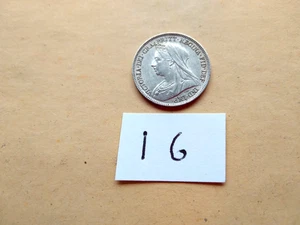 1901 SILVER SIXPENCE VERY HIGH GRADE - Picture 1 of 2