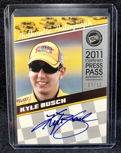 Kyle Busch 2011 Press Pass Racing Certified Authentic Autograph #17/50 - Picture 1 of 2