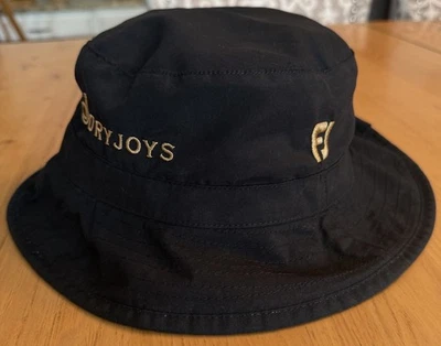 Sombrero de cubo de golf FootJoy DryJoys negro dorado bordado XL *LEER* Foto 1 de 4