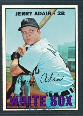 1967 Topps #484 JERRY ADAIR Chicago White Sox ~ EX to EX-MT mk - Image 1 of 2