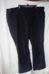 Eddie Bauer Damen Schneehose 3x schwarz, verstellbar 50" Taille x 32" Schrittlänge. - Bild 1 von 5
