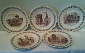 Juego de cinco platos históricos de Villeroy & Boch Mettlach Le Vieux Strasbourg  - Imagen 1 de 12