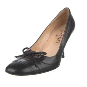 Chanel braune Lederschleifenpumps 6,5 - Bild 1 von 9