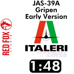Saab JAS-39A Gripen Early version 1:48 Italeri kit Red Fox Studio RFSQS-48087 - Picture 1 of 2