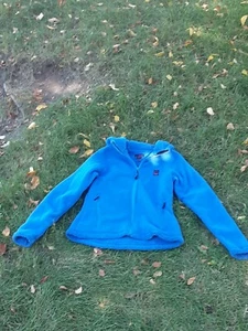 Blue Sierra Designs Womens hooded Fleece jacket sherpa lined Zip Pockets sz S - Picture 1 of 5