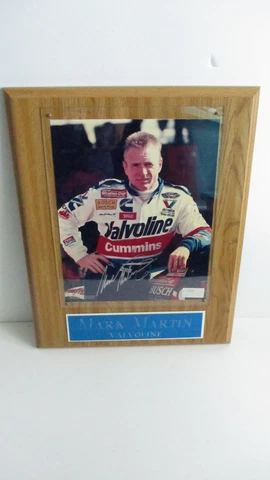 Mark Martin Valvoline Pro League  Wall Plaque Nascar Racing Autograph Picture Cover