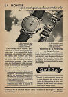 Vintage Omega Automatic Watch Photo Print Ad 1940s-1950s Original c