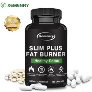 Slim Plus Fat Burner - L-Carnitine, Thé Vert - Perte De Poids, Gestion Du Poids - Zdjęcie 1 z 12