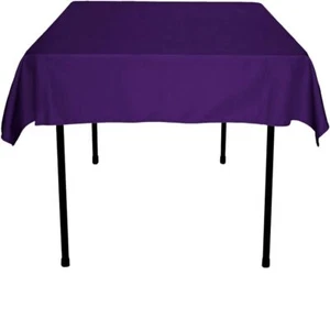 Tablecloth 54 X 54 Inch purplesquare Polyester Table Cloth Wrinklestain Resistan - Picture 1 of 6