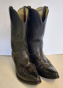 Durango Black Cowboy Western Boots Mens Size 9.5D DB530 Read Description - Picture 1 of 12