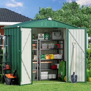 Lagerschuppen, 6 x 4 Fuß Schuppen & Lagerauflösung im Freien, abschließbar Metall Garten S - Bild 1 von 12