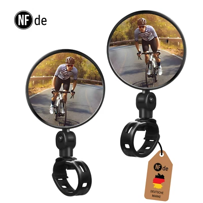 Fahrradspiegel E-Bike Rückspiegel Fahrrad Spiegel rechts links 1 bis 2er PACK DE - Bild 1 von 4