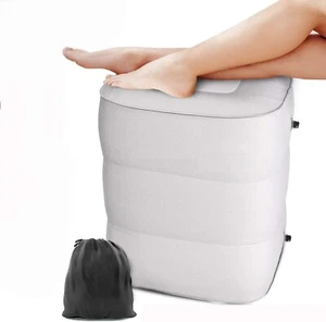 Inflatable Adjustable Height Travel Foot Rest Pillow - Kids Airplanes Office. L - Picture 1 of 4