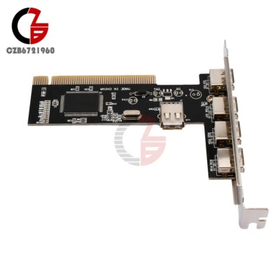 High Speed 480Mbps 5 Port USB 2.0 PCI Hub Card Controller Adapter Module - Image 1 of 4