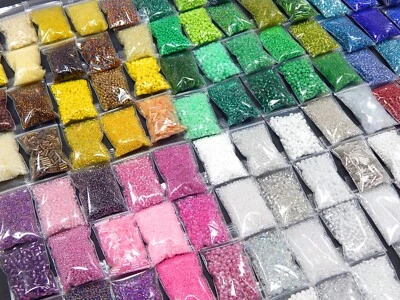 150 Paket Rocailles Perlen set 2/3/4/6 mm Glasperlen 3kg Großhandel Posten BEST  - Bild 1 von 4