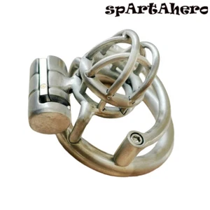 Male Chastity Cage Custom Mini Metal Cage Micro Size Men Bondage Restraint Lock - Picture 1 of 15