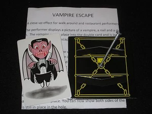 Vampire Escape Magic Trick - Walk Around, Close Up, Halloween, Street, Pocket - Picture 1 of 3