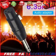 3Pin XLR Female to 1/4 inch 6.35mm Male Plug Mono Microphone Adapter Connector