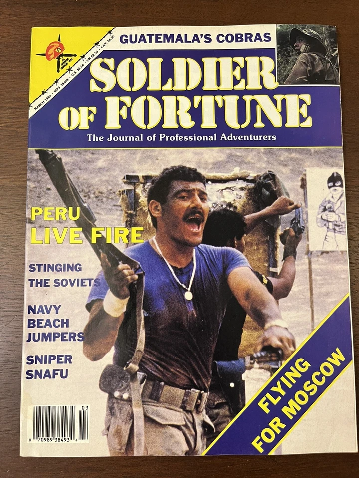 SOLDIER OF FORTUNE MAGAZINE MARCH 1989 PERU LIVE FIRE - Image 1 of 4