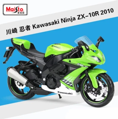 1:12 Maisto Kawasaki Ninja ZX10R Motorcycle Bike Model Boy Toy Gift New in Box - Image 1 of 4