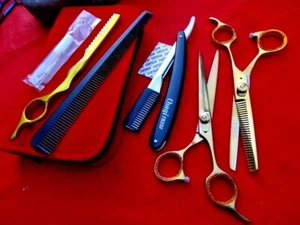 Tijeras para peluquería OsaqiMoneyBackWRNTY_6,5" DORADAS_acero japonés - Imagen 1 de 12