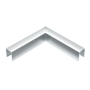 Polished Stainless 90 Degree Horizontal Corner for 11 Gauge Crisp Corner Cap Rai - Picture 1 of 5