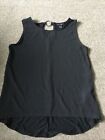 Ladies Black Ring Back Detail Vest Size 14 From New Look 