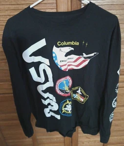 Camiseta Ripple Junction Para Hombres XL Camiseta Manga Larga NASA Negra Columbia - Imagen 1 de 5