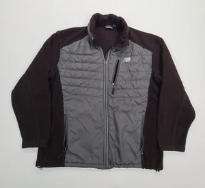 New Balance Jacket Mens Extra Large Gray Black Windbreaker Softshell Outdoors - Picture 1 of 9