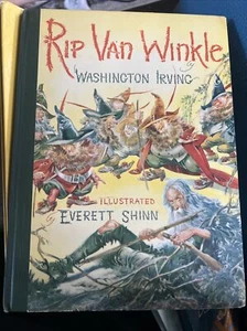 Antique 1939 “Rip Van Winkle” Book By: Washington Irving-Illustrated E. Shinn - Picture 1 of 1