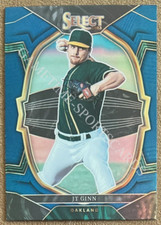 JT Ginn 2023 Panini Select Blue Prizm #70 Parallel Oakland Athletics Baseball