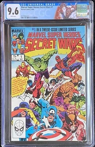 Secret Wars 1 CGC 9.6 ~ 1984 ~ Custom Label ~ Spider-Man ~ schwarzes Kostüm - Bild 1 von 2