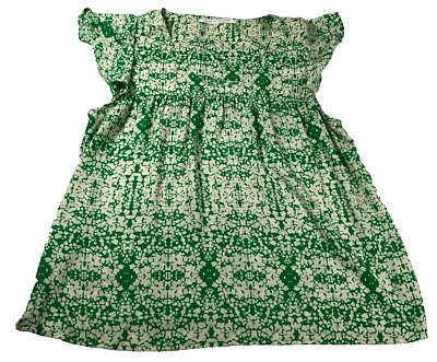 Blusa Collective Concepts para mujer talla M verde geométrica cuello en V manga gorra Foto 1 de 4