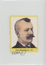 1989 The Official Hall of Fame Fun & Fact Sticker Book Stickers Dan Brouthers #7