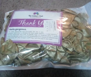 Gold Metallic Latex Balloons,50Pack 12inch Round Helium Balloons - Picture 1 of 5