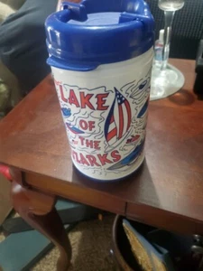 Vintage Lake Of The Ozarks Souvenir Insulated Whirley Travel Mug Large 32 Oz - Picture 1 of 11