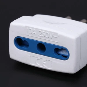 1 Piece 10A To 16A Power Converter Italian To Italian 3 Pins Plug Travel Ada _xa - Afbeelding 1 van 12