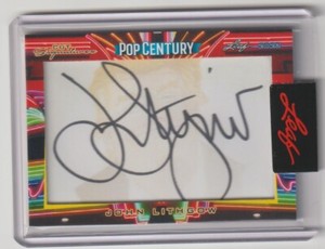 LEAF POP CENTURY 2023 AUTOGRAPH CUT CARD JOHN LITHGOW SIGNED DEXTER INTERSTELLAR