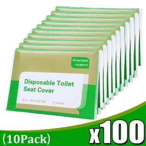 Disposable Toilet Seat Cover Portable Travel Camping Hotel Bathroom Toilet Mat P - Picture 1 of 10