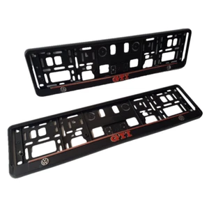 2x licenses number plate holders for VW GTI EU standard - Picture 1 of 5