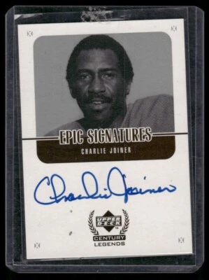 CHARLIE JOINER 1999 Upper Deck Century Legends Epic Signatures Auto #CJ - Image 1 of 2