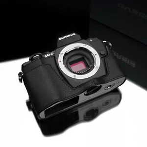 Custodia in pelle Gariz per Olympus OMD EM10 E-M10 MKII XS-CHEM10BK nera - Foto 1 di 1