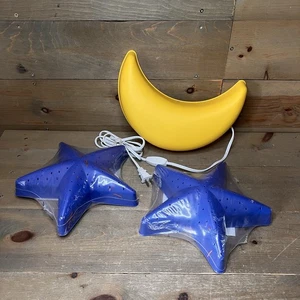 IKEA Smila Mane Moon & 2 Smila Stjarna Stars Wall Lamps Lights - Picture 1 of 8